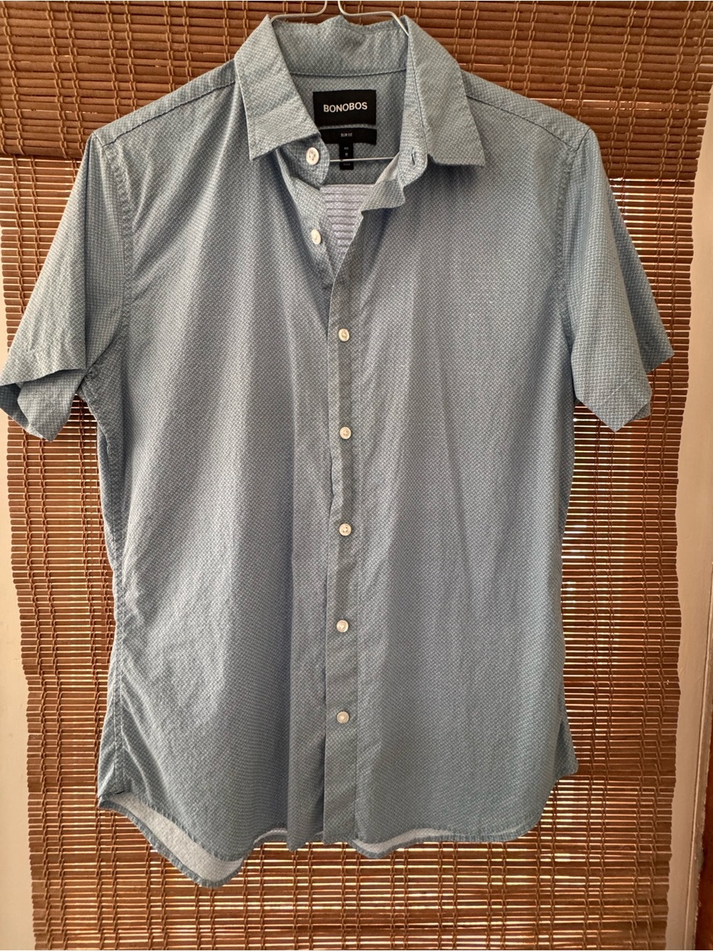 Bonobos Slim Fit Light Blue Short-Sleeve